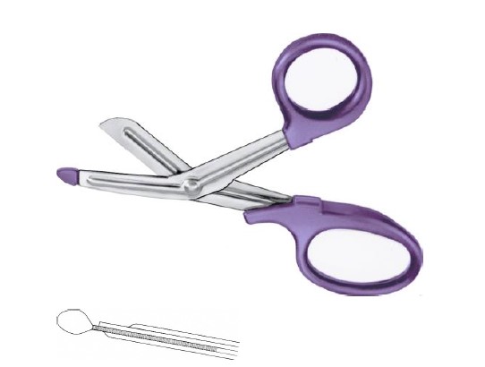 Універсальні ножиці фіолетові 180 мм